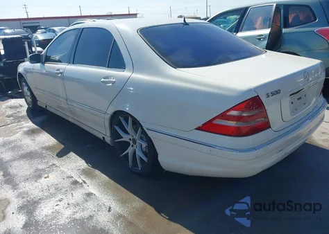 2002 Mercedes-Benz S 430 z USA, uszkodzony, nr VIN WDBNG70J52A252163